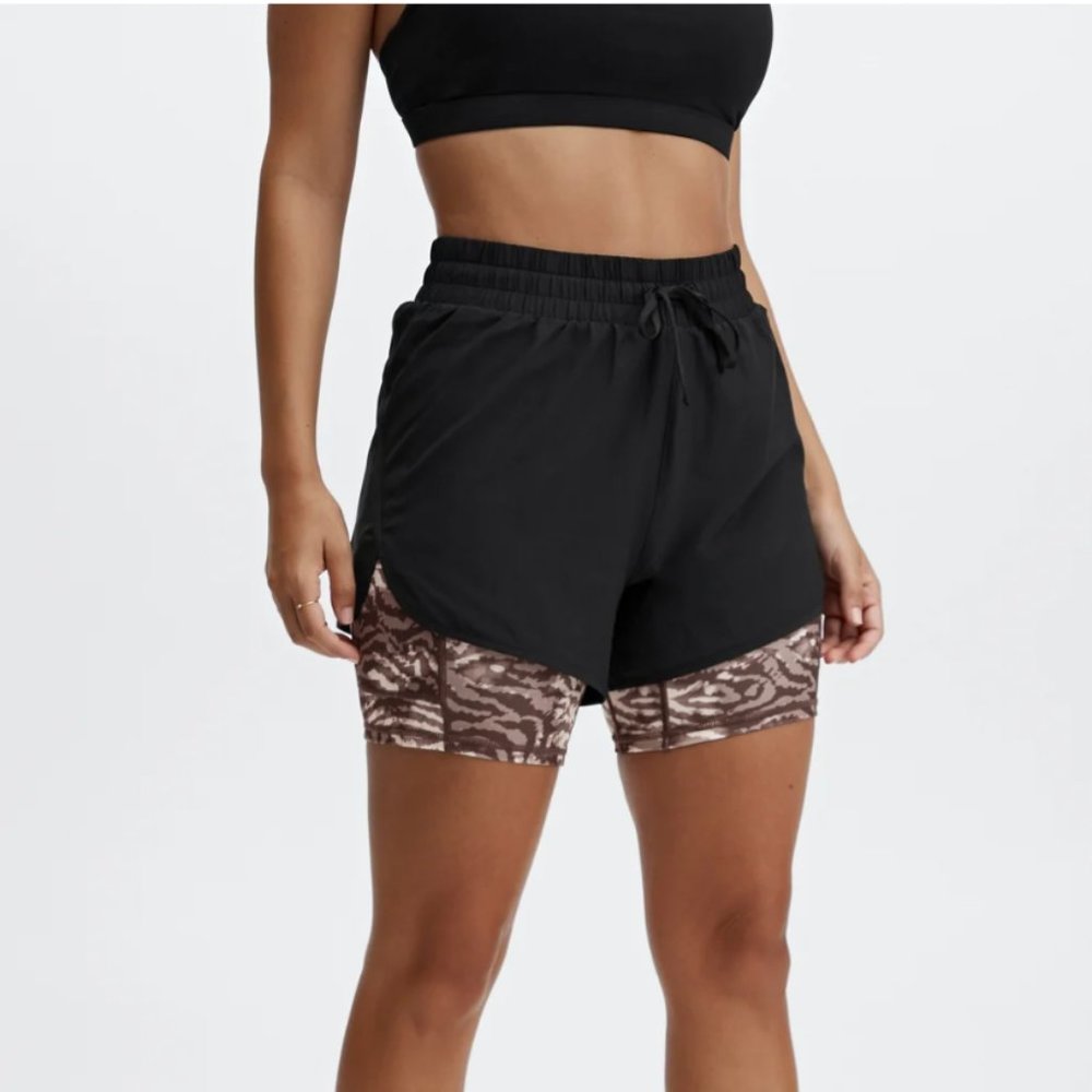 FABLETICS | Black Sloane Running Shorts Sz XS